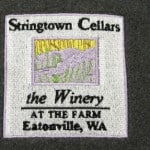 Stringtown wine label modified to embroidered logo