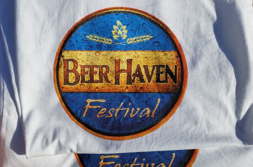 Four color process screen printed t-shirt - Beer Haven logo, final product, Seattle
