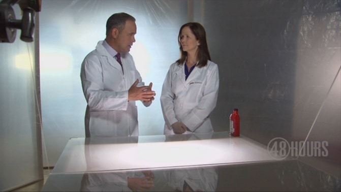 photo of two people in embroidered lab coats - Puyallup, Bellevue, WA